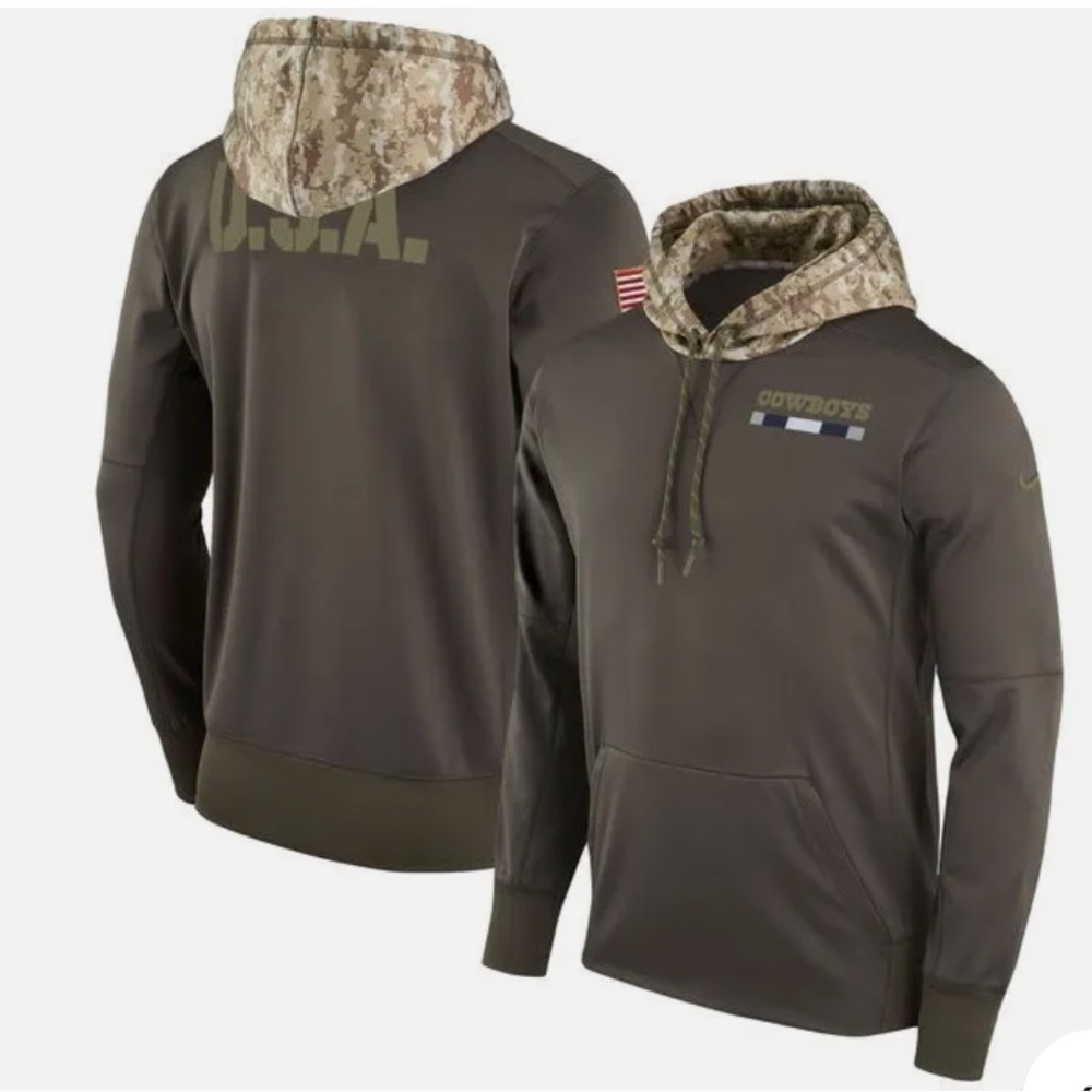 Dallas Cowboys NFL Nike military hoodie S Salute to Service Limited Edition